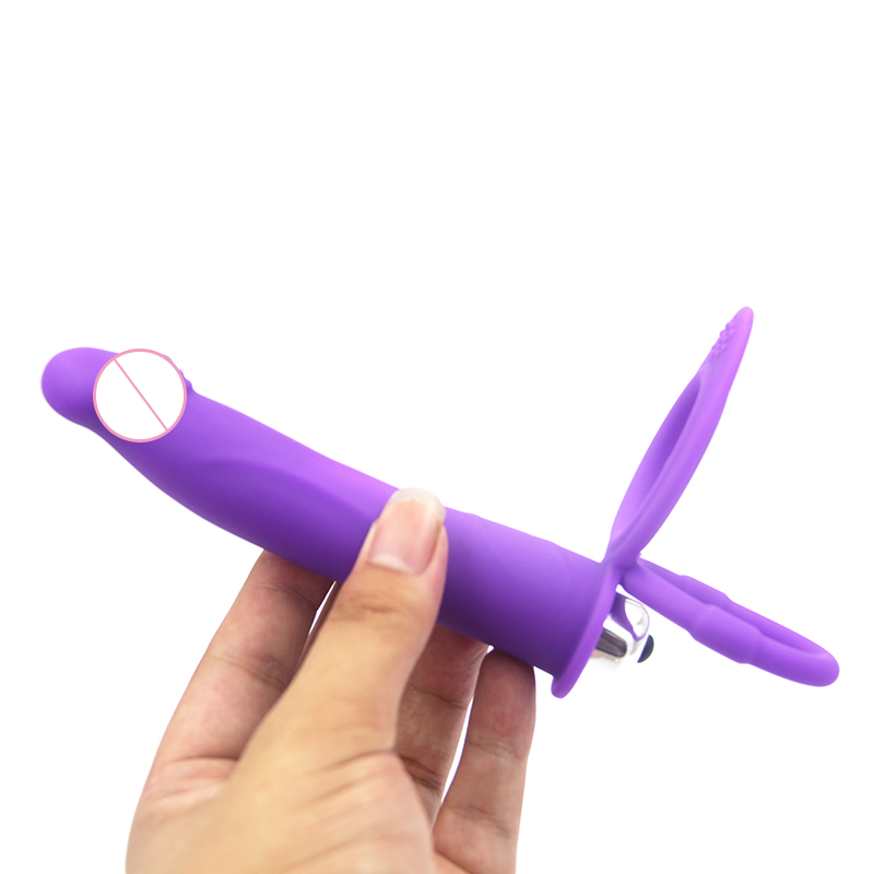 Double Penetration Silicone Anal Vibrator Multispeed Prostate Massager Cock Ring Dildo Butt Plug Unisex Adult Sex Toy - 9