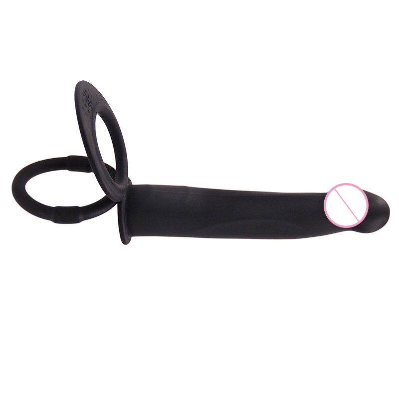 Double Penetration Silicone Anal Vibrator Multispeed Prostate Massager Cock Ring Dildo Butt Plug Unisex Adult Sex Toy - 8