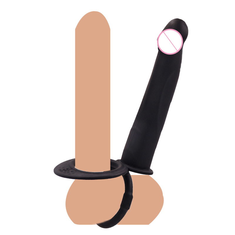 Double Penetration Silicone Anal Vibrator Multispeed Prostate Massager Cock Ring Dildo Butt Plug Unisex Adult Sex Toy - 1
