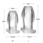 Clear Hollow Anal Sex Toys Prostata Massager Anus Spreader Enema Butt Plug Pussy Vagina Peeping Adult Games - 5