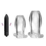 Clear Hollow Anal Sex Toys Prostata Massager Anus Spreader Enema Butt Plug Pussy Vagina Peeping Adult Games