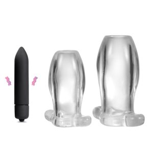 Clear Hollow Anal Sex Toys Prostata Massager Anus Spreader Enema Butt Plug Pussy Vagina Peeping Adult Games
