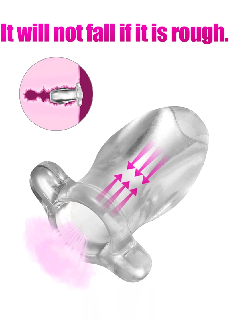 Quality Transparent Anal Plug Prostate Massager Vaginal Stimulator For Adult Games Enema Health Care - 7