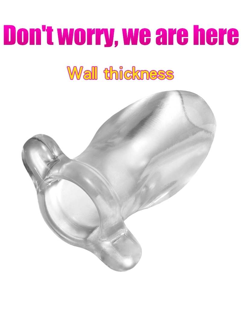 Quality Transparent Anal Plug Prostate Massager Vaginal Stimulator For Adult Games Enema Health Care - 6