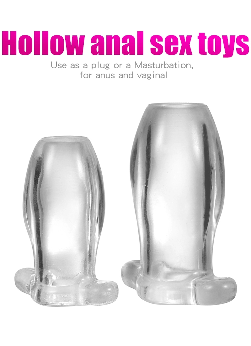 Quality Transparent Anal Plug Prostate Massager Vaginal Stimulator For Adult Games Enema Health Care - 3