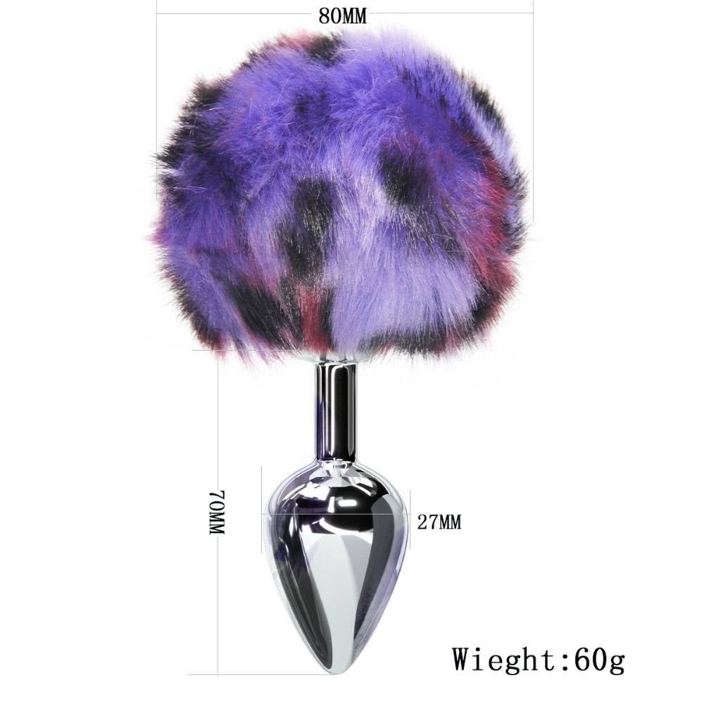 Stainless Steel Smooth Touch Tail Butt Plug Anal Pleasure Toy For Men Women Gay - 2