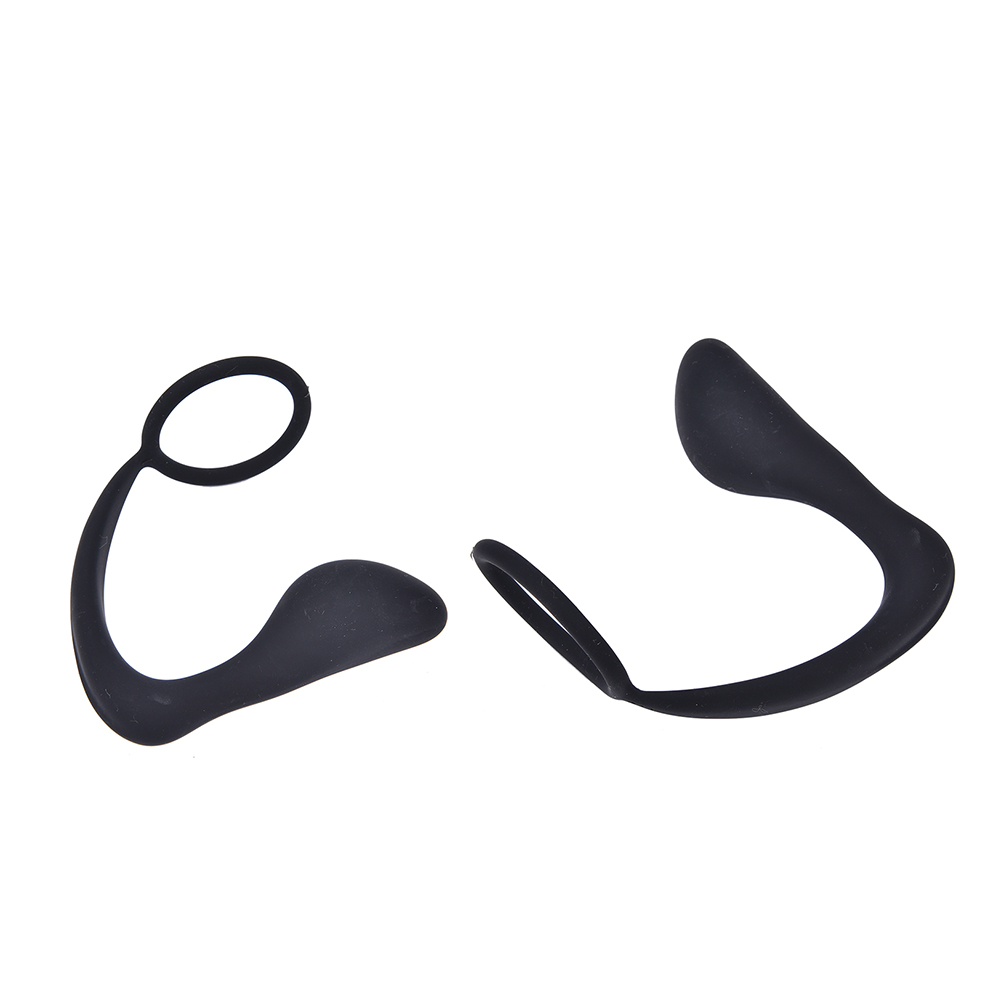 Silicone Prostate Massager For Men Adult Erotic Anal Sex Toy With Cock Ring Butt Plug - 6