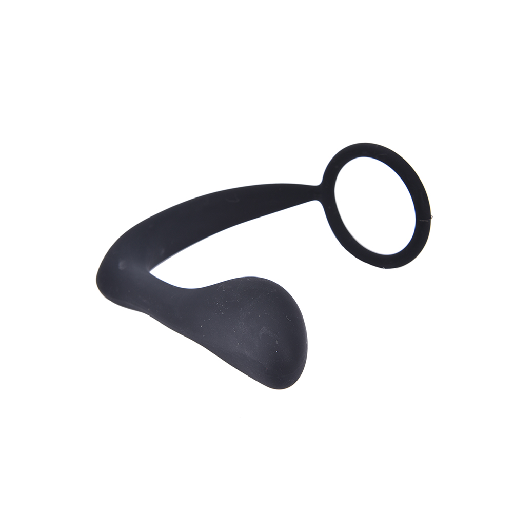 Silicone Prostate Massager For Men Adult Erotic Anal Sex Toy With Cock Ring Butt Plug - 3