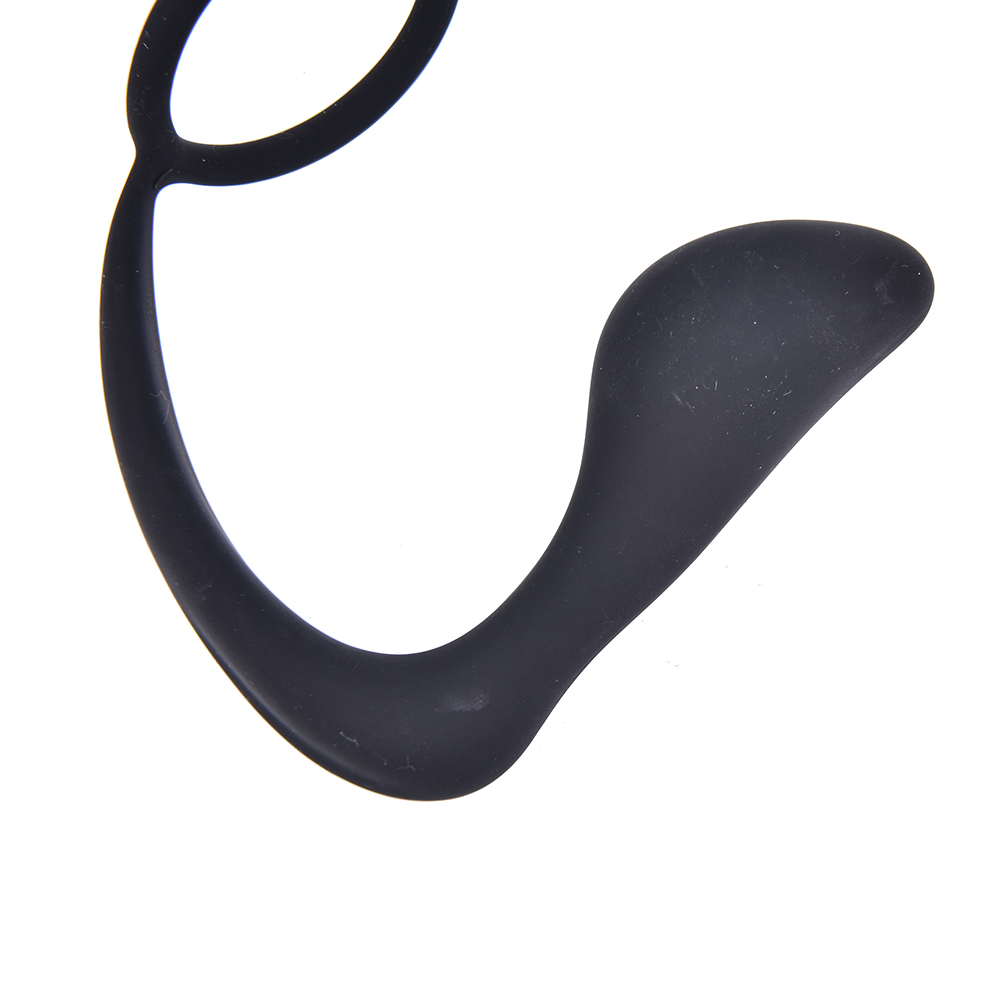 Silicone Prostate Massager For Men Adult Erotic Anal Sex Toy With Cock Ring Butt Plug - 2