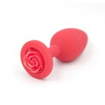 Rose 100% Silicone Soft Anal Plug Butt Sex Toys For Women Men Gay Toy Product Metal Ass Prostate Massager - 6