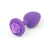 Rose 100% Silicone Soft Anal Plug Butt Sex Toys For Women Men Gay Toy Product Metal Ass Prostate Massager - 5