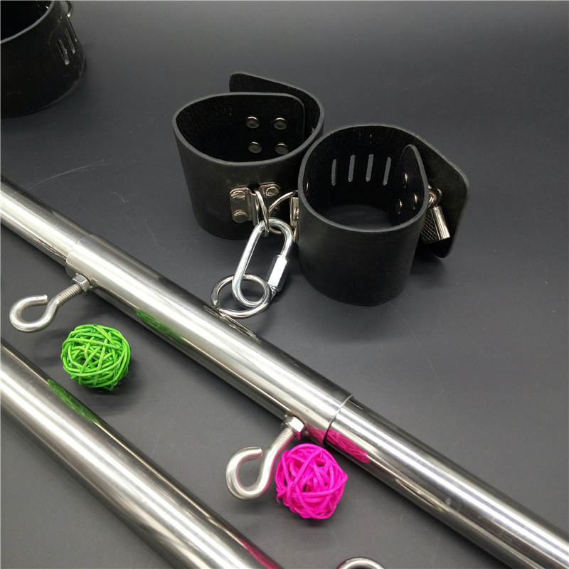 Stainless Steel Unisex Bondage Frame Wrist And Ankle Restraints Spreader Bar Adult Bdsm Toys G76136 - 1
