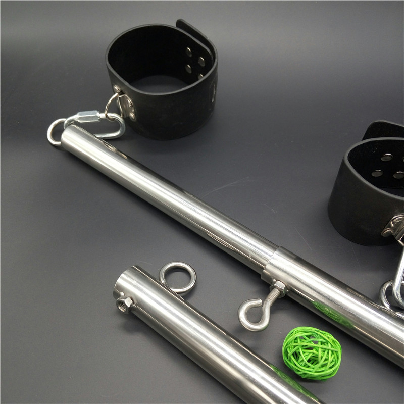 Stainless Steel Unisex Bondage Frame Wrist And Ankle Restraints Spreader Bar Adult Bdsm Toys G76136 - 3
