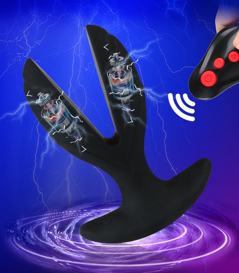 Inflatable Vibrating Anal Dildo Unisex Adult Sex Toy Masturbator Butt Plug Strapon For Men And Women - 3