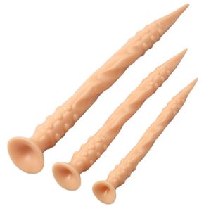 Explosive 65cm Super Long Soft With Suction Cup Male And Female Masturbation Device Threaded Particles Analplug Dildo Adult Toys