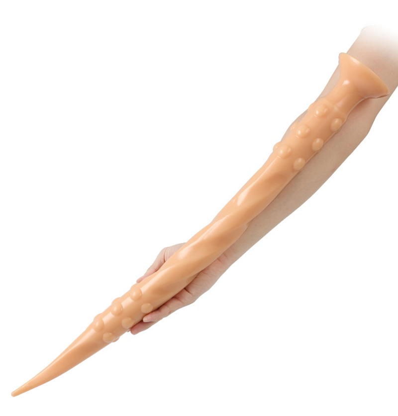 Ultrarealistic 65cm Long Silicone Dildo With Suction Cup Threaded Particles For Male Female Solo Play Analplug Adult Toys - 10