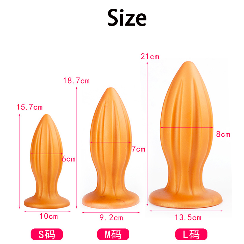 Extra Large Prostate Stimulator Anal Plug With Beads Unisex Adult Toy For Men Women Gay - 7
