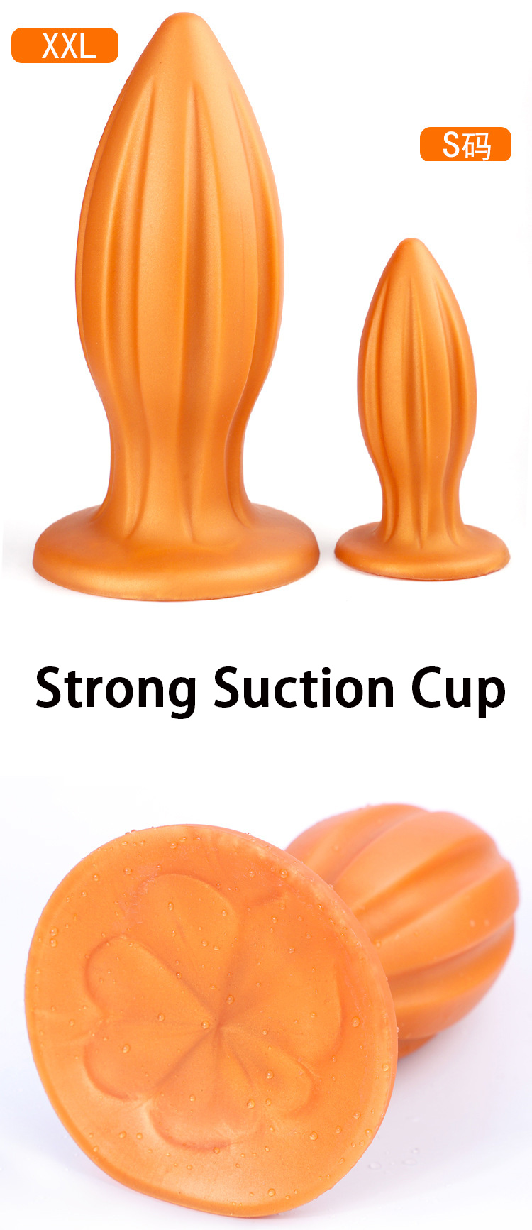 Extra Large Prostate Stimulator Anal Plug With Beads Unisex Adult Toy For Men Women Gay - 6