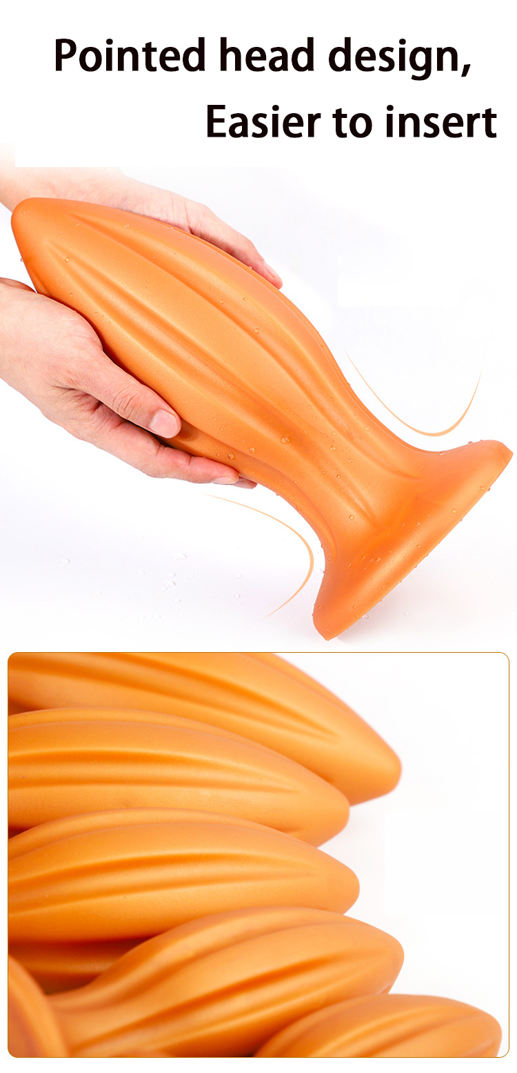 Extra Large Prostate Stimulator Anal Plug With Beads Unisex Adult Toy For Men Women Gay - 4