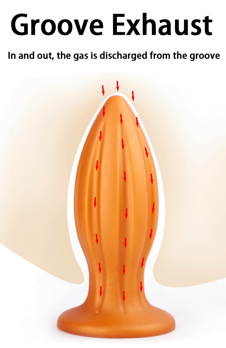 Extra Large Prostate Stimulator Anal Plug With Beads Unisex Adult Toy For Men Women Gay - 3