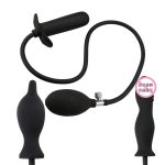 3 Style Inflatable Big Butt Plug Pump Anal Massager Expandable No Vibrator Beads Sex Toys For Women Man Gay