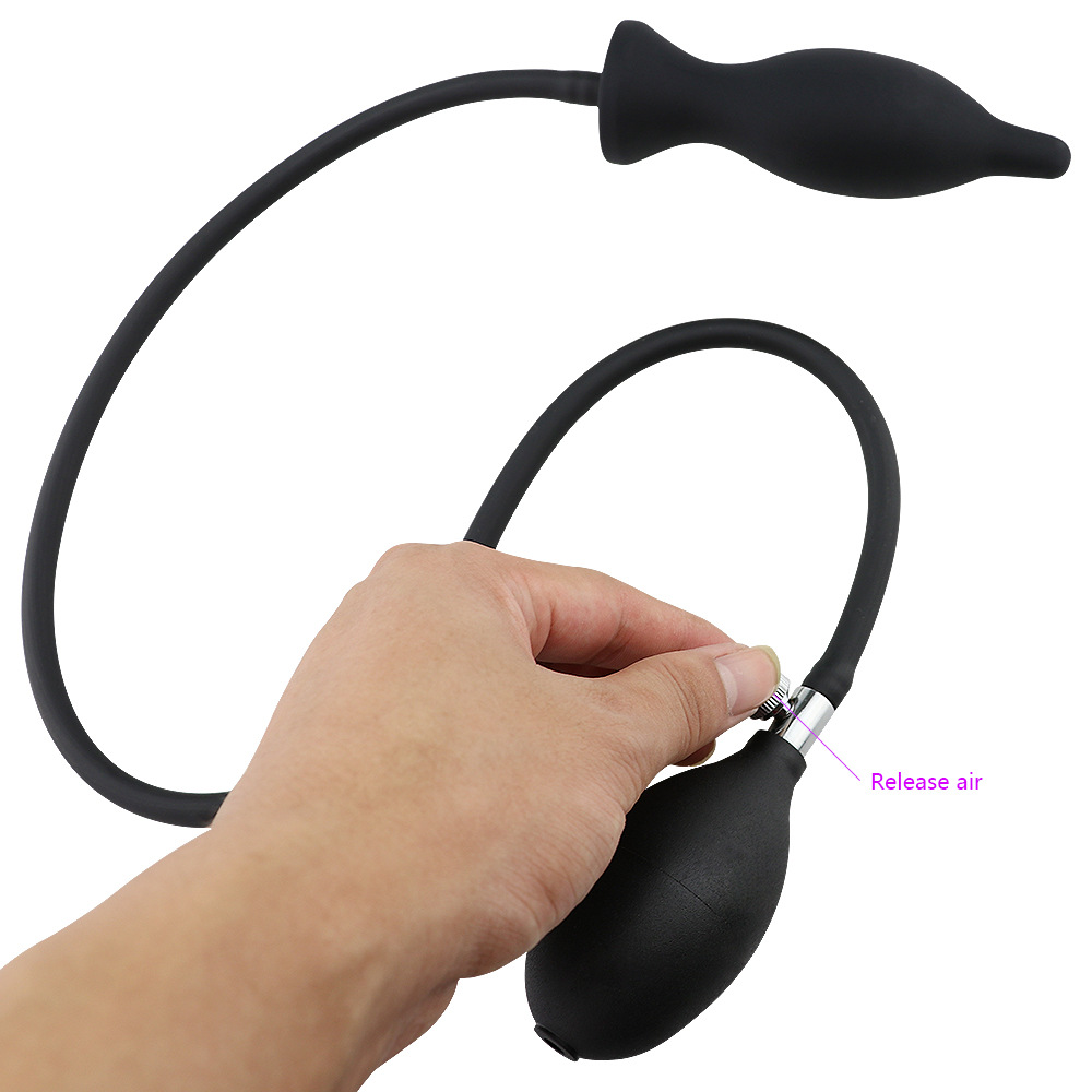 Expandable 3style Inflatable Anal Massager Butt Plug Pump Nonvibrating Suitable For Men Women Gay Adult Sex Toy - 17