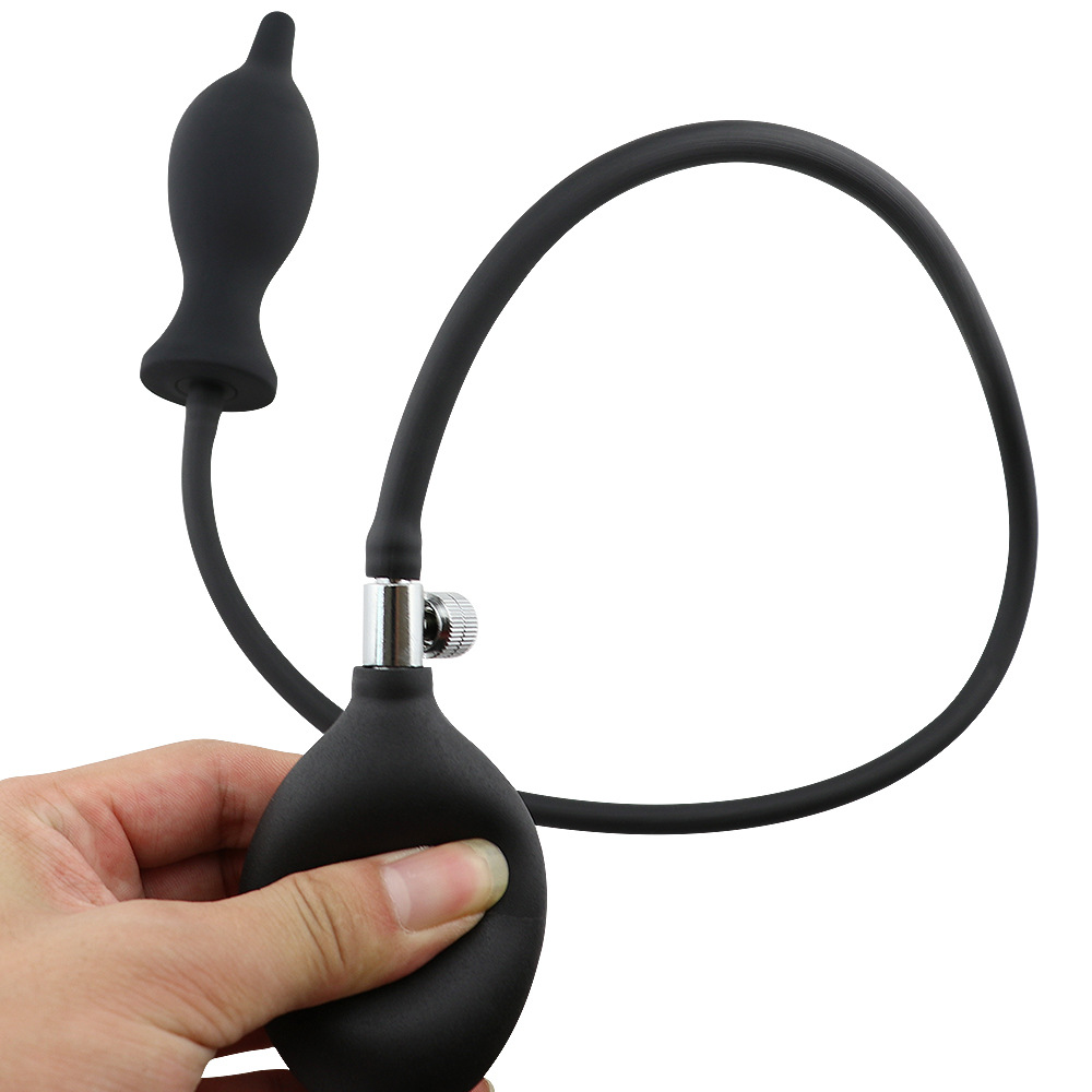 Expandable 3style Inflatable Anal Massager Butt Plug Pump Nonvibrating Suitable For Men Women Gay Adult Sex Toy - 8