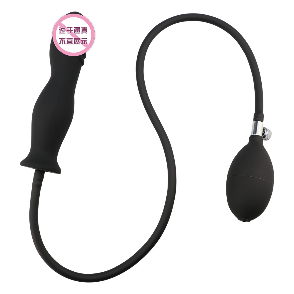 Expandable 3style Inflatable Anal Massager Butt Plug Pump Nonvibrating Suitable For Men Women Gay Adult Sex Toy - 3