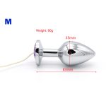 Electro Shock Butt Plug Metal Anal Beads Prostate Electrical Stimulation G Spot Medical Themed Therapy Massager Adult Sm Sex Toy - 5