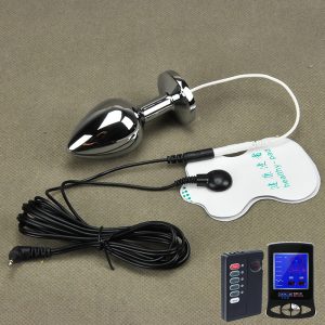 Electro Shock Butt Plug Metal Anal Beads Prostate Electrical Stimulation G Spot Medical Themed Therapy Massager Adult Sm Sex Toy