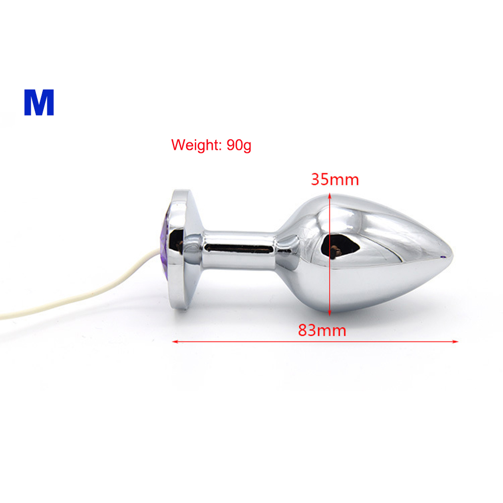 Electro Shock Prostate Stimulation Metal Butt Plug Medical Grade Anal Beads Gspot Massager Adult Sm Sex Toy - 10