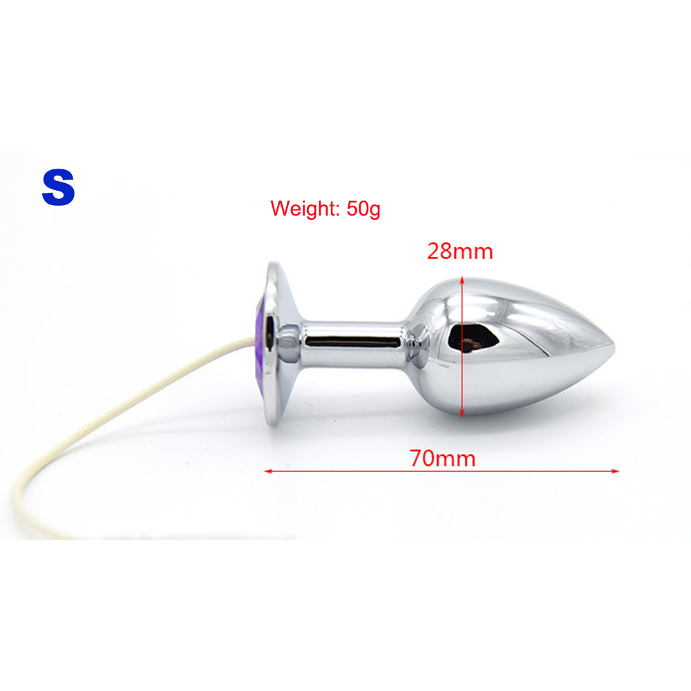 Electro Shock Prostate Stimulation Metal Butt Plug Medical Grade Anal Beads Gspot Massager Adult Sm Sex Toy - 9