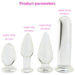 Clear Crystal Glass Dildos Masturbator Realistic Dildo Penis Large G-spot Anal Butt Plug Adult Sex Toys For Woman Female - 2