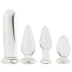 Clear Crystal Glass Dildos Masturbator Realistic Dildo Penis Large G-spot Anal Butt Plug Adult Sex Toys For Woman Female