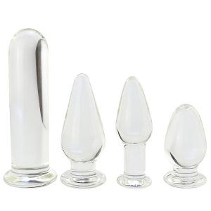 Clear Crystal Glass Dildos Masturbator Realistic Dildo Penis Large G-spot Anal Butt Plug Adult Sex Toys For Woman Female