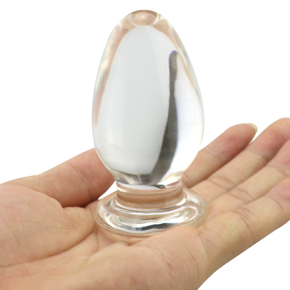Large Realistic Crystal Glass Dildo Gspot And Anal Pleasure Tool Adult Sex Toy For Women - 9