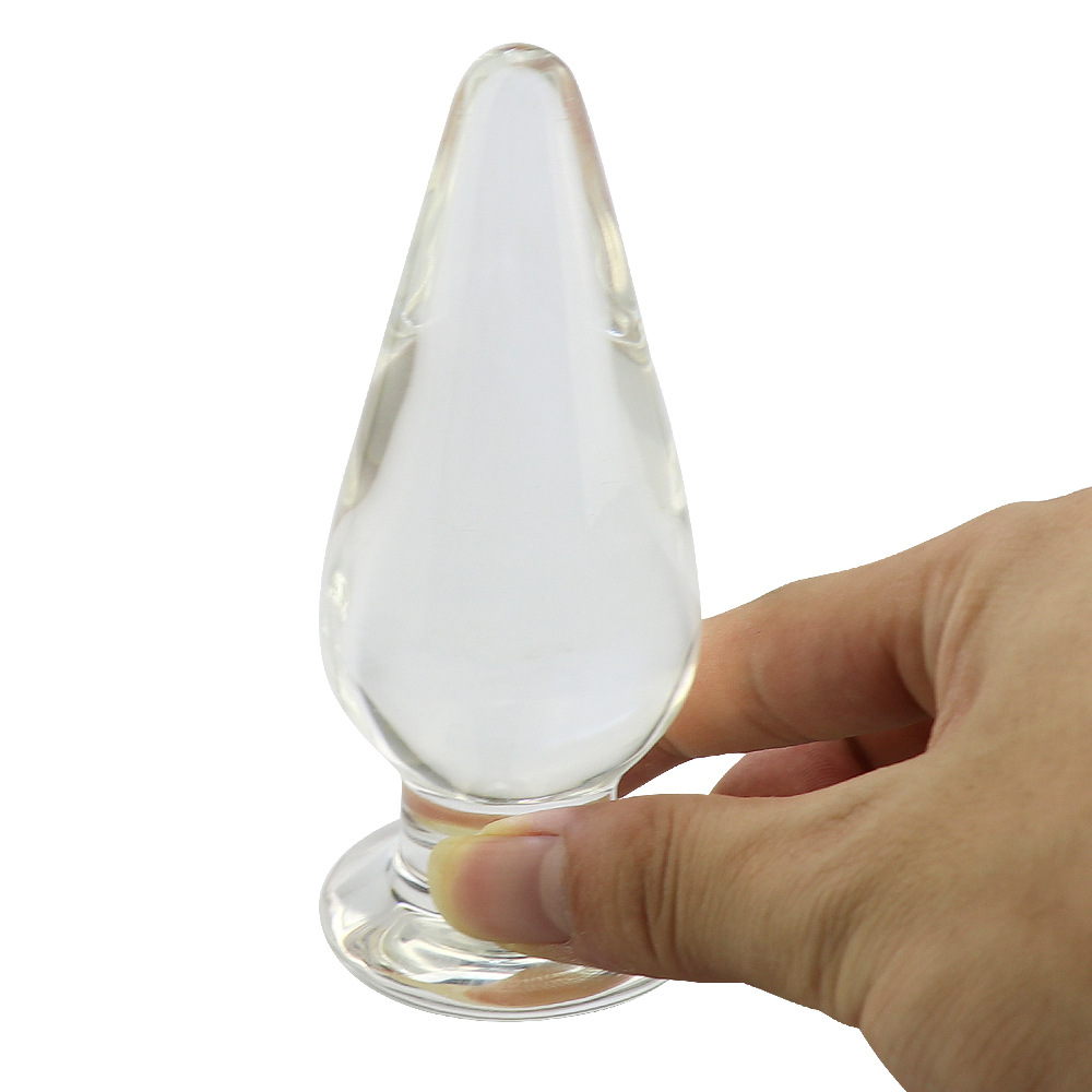 Large Realistic Crystal Glass Dildo Gspot And Anal Pleasure Tool Adult Sex Toy For Women - 7
