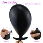 Large Inflatable Anal Plug Huge Big Dildo Pump Penis Expandable Butt Balls Erotic Sex Toys For Adult - 4