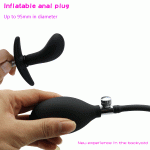 Large Inflatable Anal Plug Huge Big Dildo Pump Penis Expandable Butt Balls Erotic Sex Toys For Adult - 3