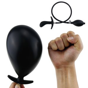 Large Inflatable Anal Plug Huge Big Dildo Pump Penis Expandable Butt Balls Erotic Sex Toys For Adult - 2
