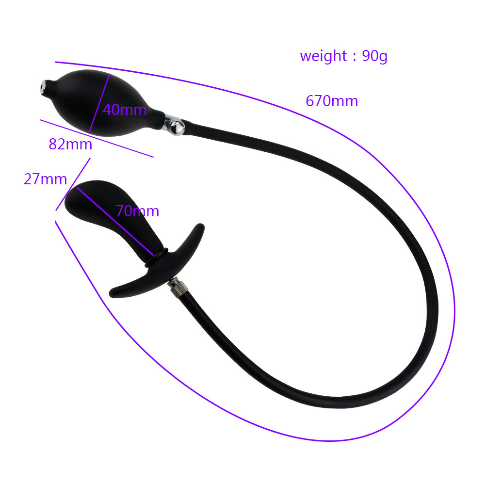 Extra Large Inflatable Anal Plug Expandable Dildo Pump Adult Erotic Sex Toy For Ultimate Pleasure - 7