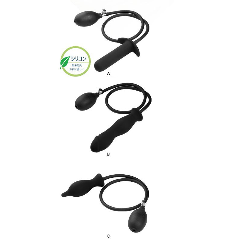 Inflatable Anal Plug Dildo Butt Massager Couples Adult Sex Toy Anus Extender Dilatador - 2