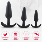 100% Safe Silicone Dildo Butt Plug Anal Plugs Unisex Sexy Stopper 3 Size Adult Sex Toys For Men Women Trainer Massager - 2