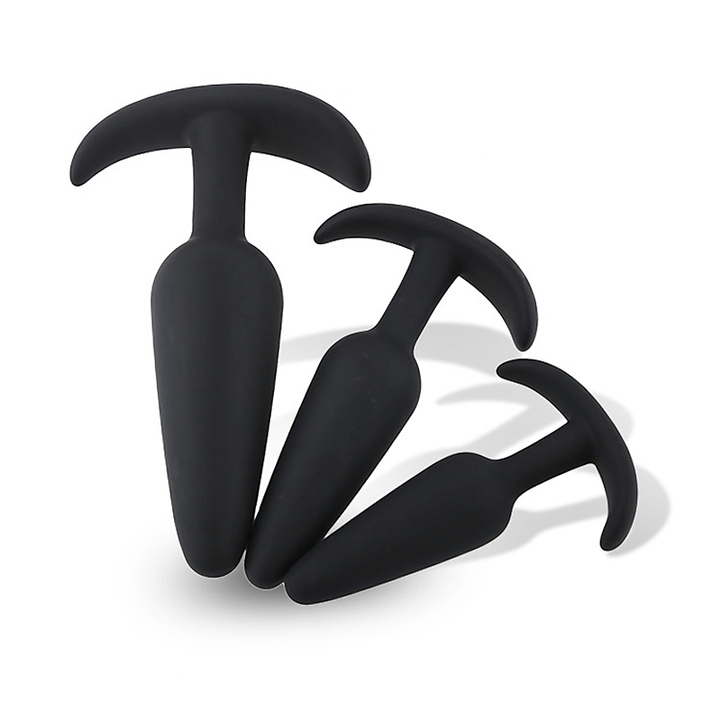 Unisex Silicone Anal Plug Set Safe Hygienic Adult Sex Toy Trainer Massager For Men Women Available In 3 Sizes - 6