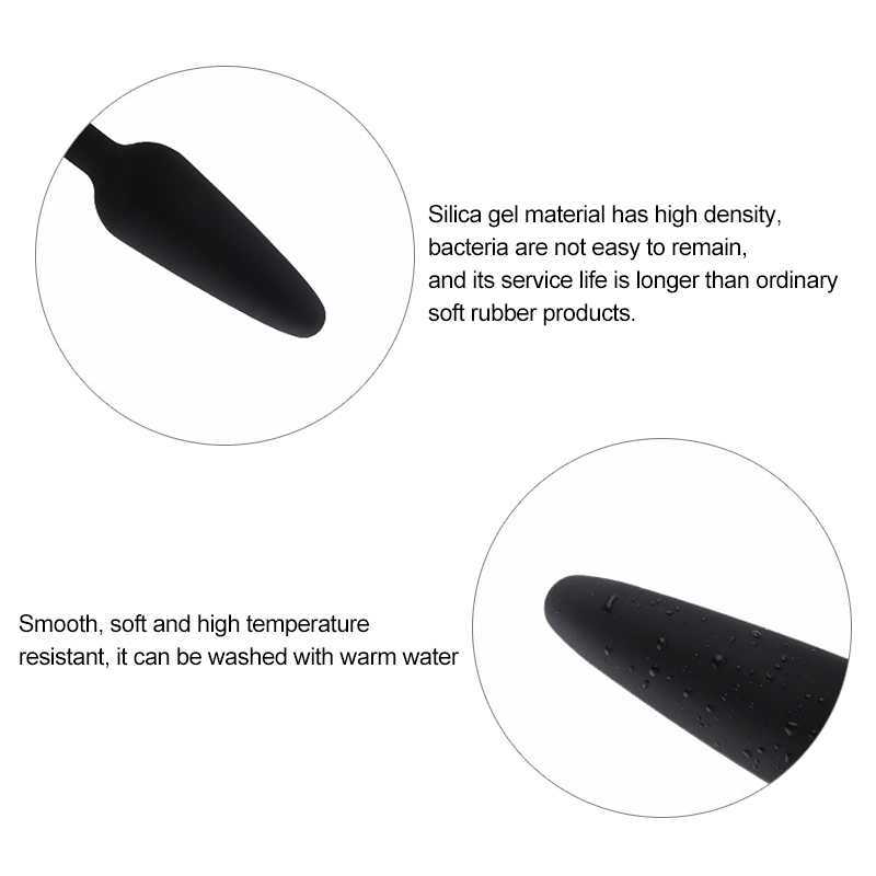 Unisex Silicone Anal Plug Set Safe Hygienic Adult Sex Toy Trainer Massager For Men Women Available In 3 Sizes - 5