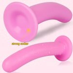 Big Suction Cup Pink Silicone Soft Anal Plug Sexy Toys Smooth Cozy Dildo Butt Plugs Sex For Woman Men Gay Buttplug - 5