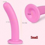 Big Suction Cup Pink Silicone Soft Anal Plug Sexy Toys Smooth Cozy Dildo Butt Plugs Sex For Woman Men Gay Buttplug - 2