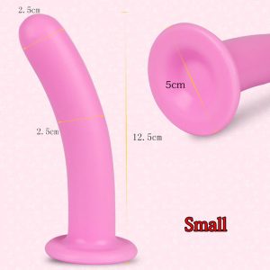 Big Suction Cup Pink Silicone Soft Anal Plug Sexy Toys Smooth Cozy Dildo Butt Plugs Sex For Woman Men Gay Buttplug - 2