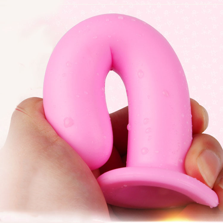 Pink Silicone Anal Plug With Suction Cup Comfortable Smooth Unisex Dildo Sex Toy For Men Women Gay - 5