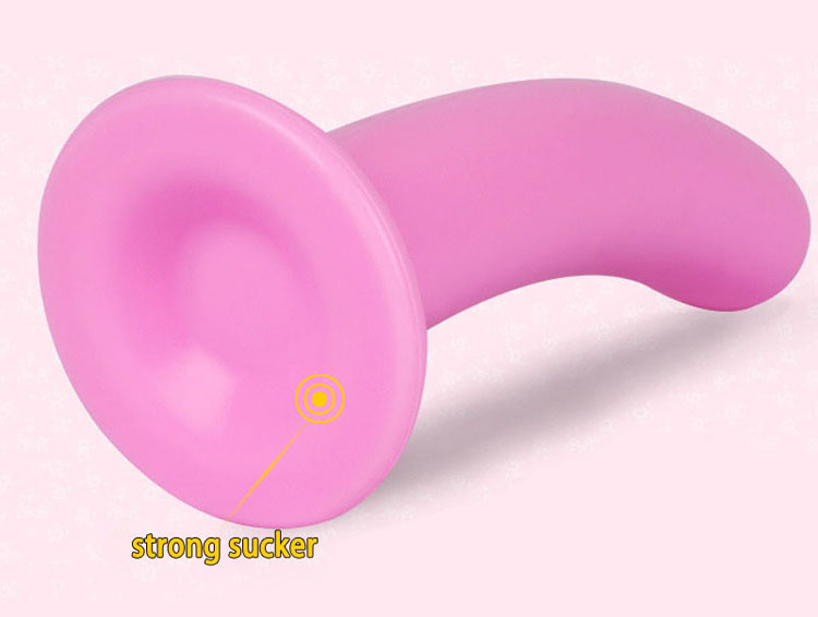 Pink Silicone Anal Plug With Suction Cup Comfortable Smooth Unisex Dildo Sex Toy For Men Women Gay - 4